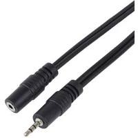 PremiumCord 2,5mm/2,5mm predlžovací kábel 5m čierny - Káble a redukcie
