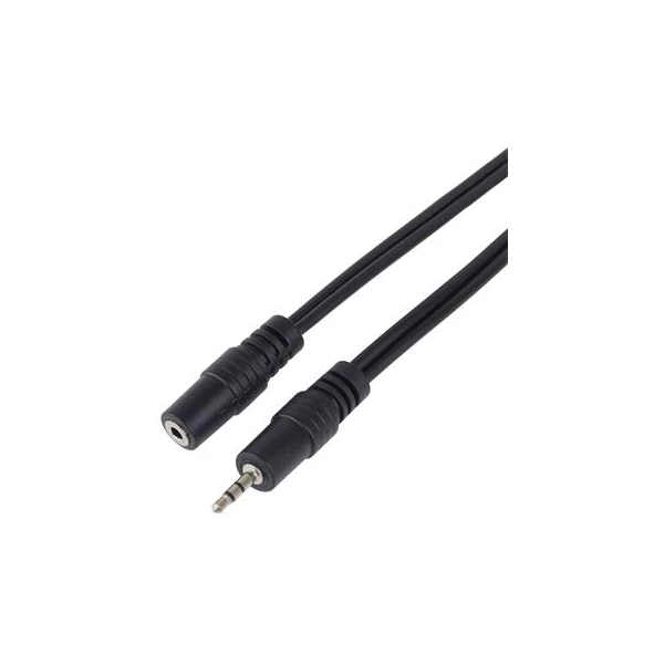 PremiumCord 2,5mm/2,5mm predlžovací kábel 5m čierny - Káble a redukcie - Hlavný obrázok