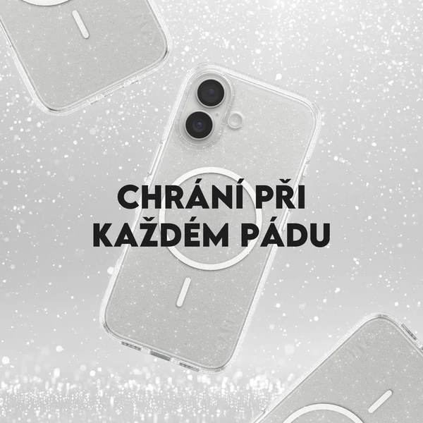 PanzerGlass® CARE Star Lit kryt s MagSafe Apple iPhone 17 trblietavý/biely - Puzdra - Obrázok JQDH000K01