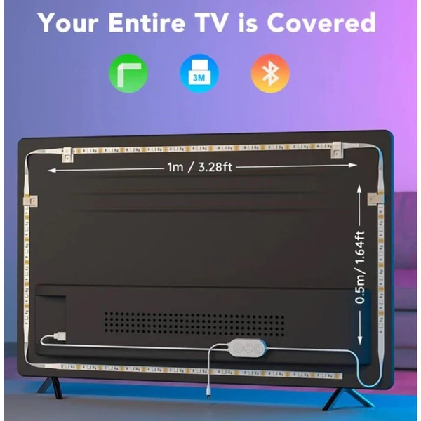 Govee TV 46-60" SMART LED podsvietenie RGB + ovládač - Inteligentné osvetlenie - Obrázok JQG4000J01