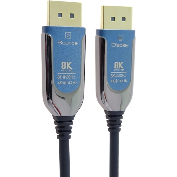 PremiumCord DisplayPort 1.4/DisplayPort 1.4 optický kábel 8K 25m čierny - Káble a redukcie - Hlavný obrázok