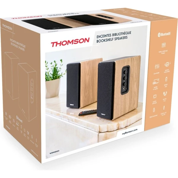 Thomson WS902DUO Bluetooth reproduktory hnedé - Reproduktory - Obrázok JQWL000K01