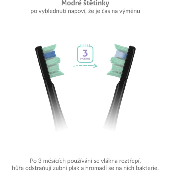 TrueLife SonicBrush Clean70 UV sonická kefka čierna - Zubné kefky - Obrázok JRUL000K01