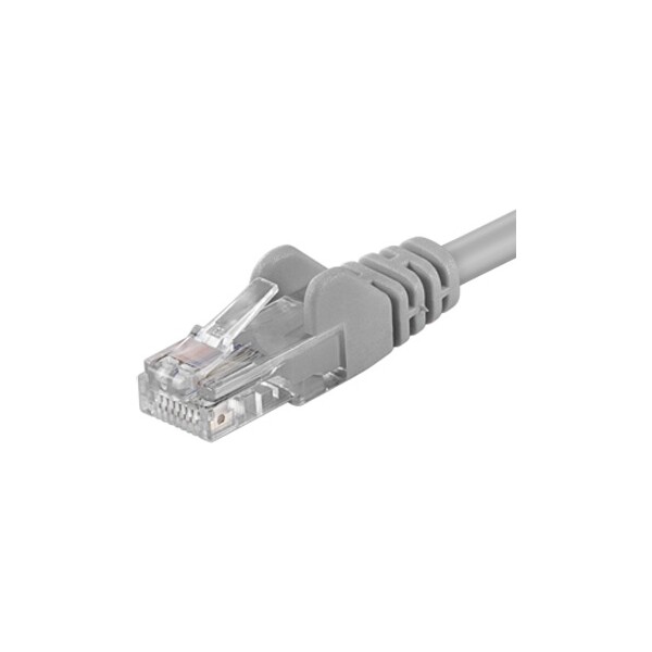 PremiumCord Patch kábel UTP RJ45-RJ45 level 5e 5m sivý