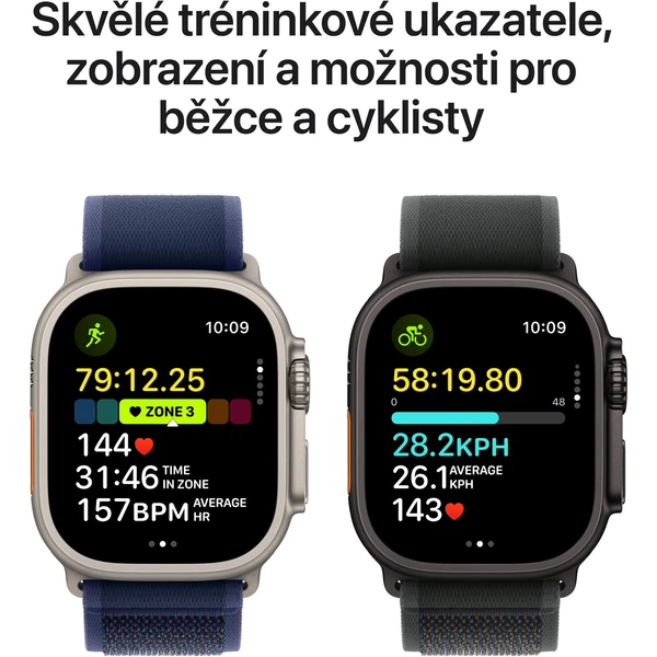 Apple Watch Ultra 2 (2024) 49mm Prírodný titán so žltohnedým alpským ťahom S - Inteligentné hodinky - Obrázok JTQ7000K01
