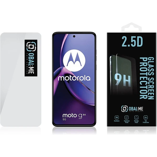 OBAL:ME 2.5D Tvrdené Sklo pre Motorola G84 číre - Ochranné fólie a sklo - Obrázok JTX3000P01