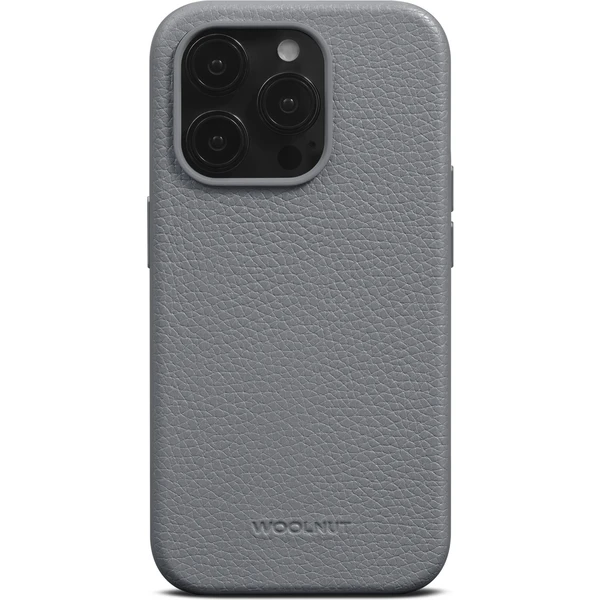 Woolnut MagSafe kožený kryt pre iPhone 15 Pre sivý - Puzdra - Obrázok JV00000L01