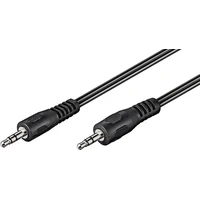 PremiumCord 3,5 mm/3,5 mm prepojovací kábel 5 m čierny - Káble a redukcie