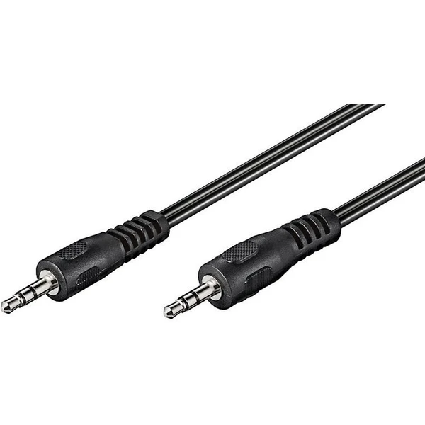 PremiumCord 3,5 mm/3,5 mm prepojovací kábel 5 m čierny - Káble a redukcie - Hlavný obrázok