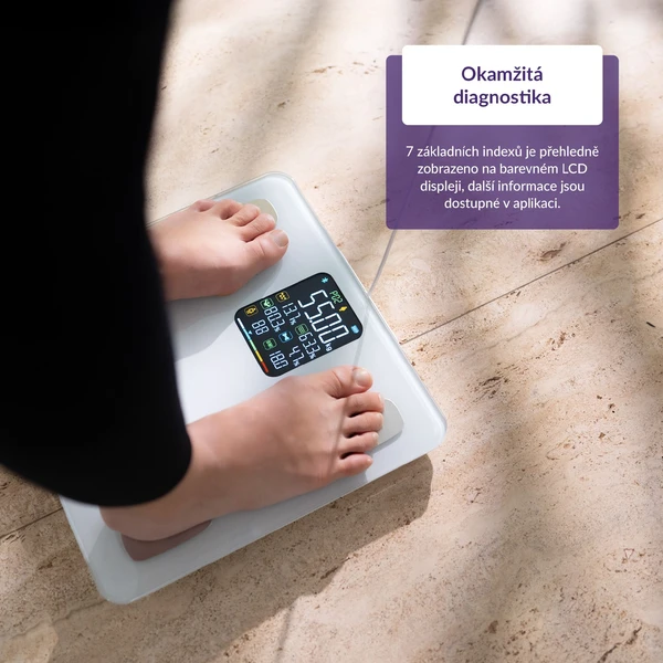 TrueLife FitScale W8 múdra váha biela - Inteligentné váhy - Obrázok JVUL000K01