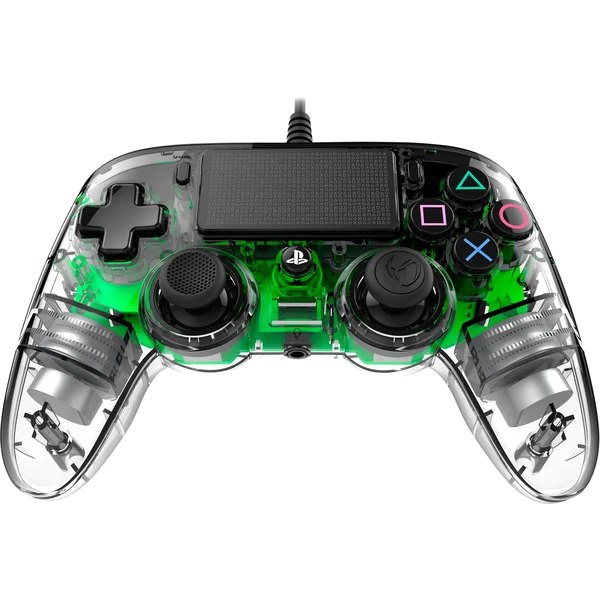 Nacon Gamepad Compact Controller Clear Green (PS4) - Herné ovládače - Obrázok JWOH100201