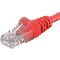 PremiumCord RJ45/RJ45 Cat5e UTP prepojovací kábel 0,25m červený - Káble a redukcie