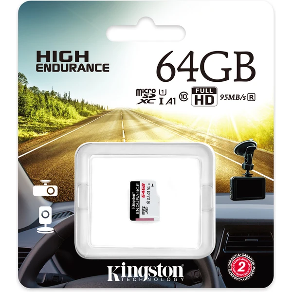 Kingston microSDXC Endurance 64GB 95MB/s UHS-I - Pamäťové karty - Obrázok JX3X000501