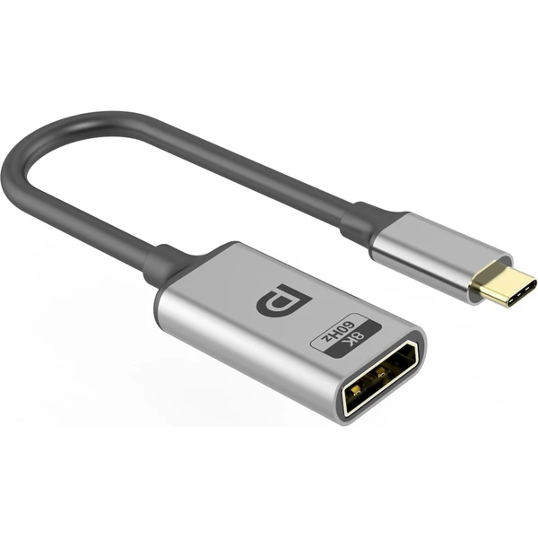 PremiumCord USB-C/DisplayPort 1.4 redukcia 8K 0,2 m čierna - Káble a redukcie - Hlavný obrázok