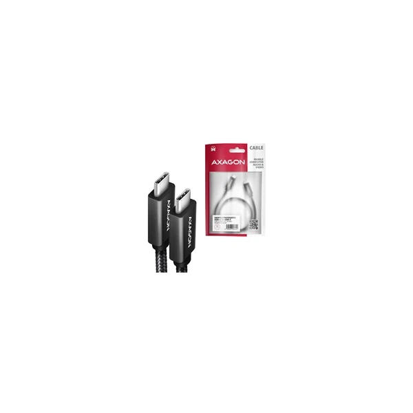 AXAGON USB-C/USB-C napájací kábel 4K 100W 1m čierny - Káble a redukcie - Obrázok JZ50700301