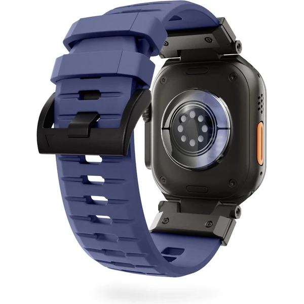 Epico Rubber Pro remienok s nerezovým zapínaním pre Apple Watch 49/46/45/44/42mm modrý - Remienky - Obrázok JZMJ000K01