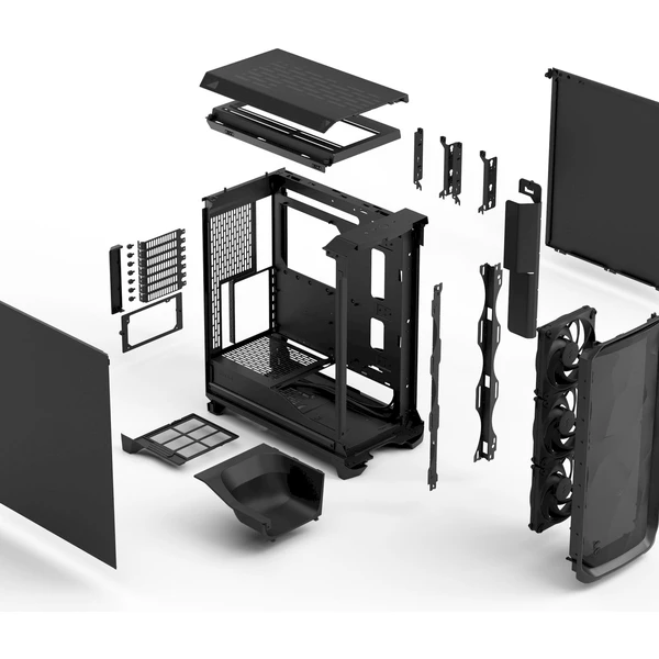 Fractal Design Meshify 3 Black Solid - Počítačové skrine - Obrázok K02G000J01