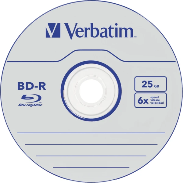 VERBATIM BD-R SL Datalife (25 ks) Blu-Ray/Spindle/6x/25GB - Optické disky - Obrázok K05S000K01
