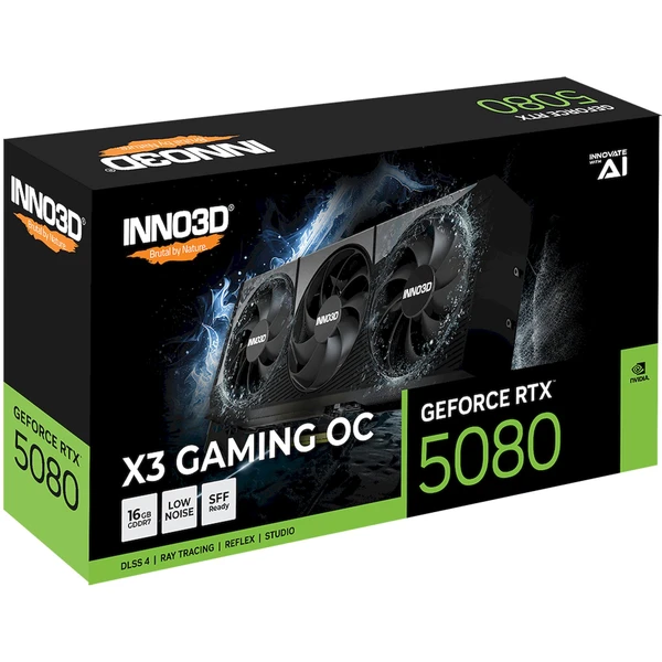 INNO3D NVIDIA GEFORCE RTX 5080 X3 GAMING OC 16GB GDDR7 - Grafické karty - Obrázok K0DG000L01