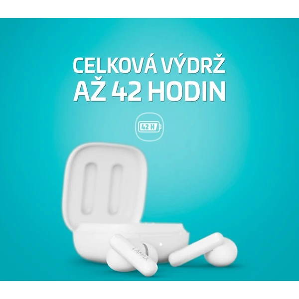 LAMAX Clips1 Plus bezdrôtové slúchadlá TWS biela - Slúchadlá - Obrázok K0E0000N01