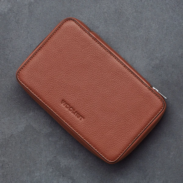 Woolnut kožený Tech Organizér hnedý - Organizéry - Obrázok K0Q4000701