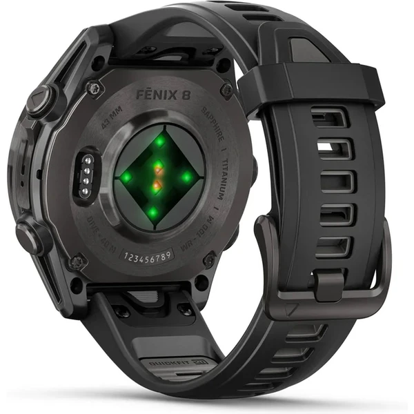 Garmin fenix 8 AMOLED Sapphire 47 mm tmavo šedé - Inteligentné hodinky - Obrázok K1LG000J01