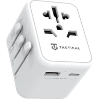 Tactical PTP cestovný adaptér biely - Nabíjačky