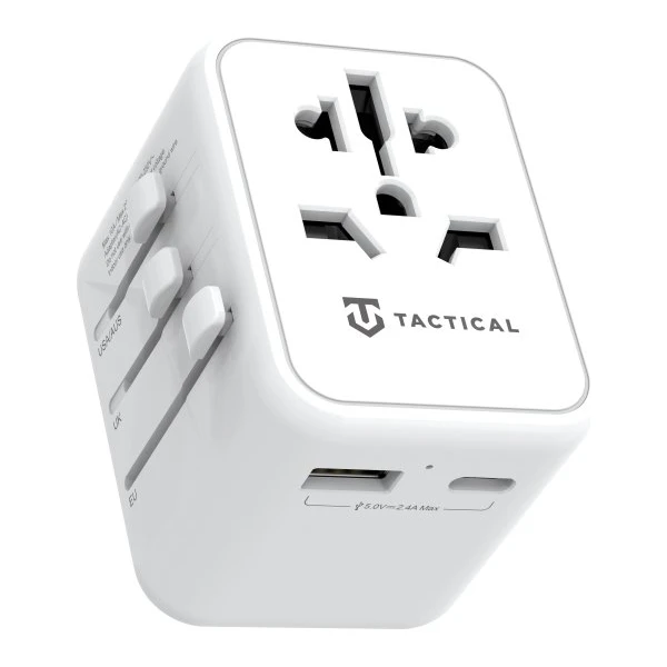 Tactical PTP cestovný adaptér biely - Nabíjačky - Hlavný obrázok