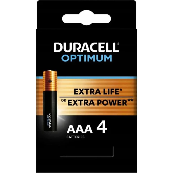 Duracell Optimum AAA alkalická batéria 2400 4 ks - Batérie - Hlavný obrázok
