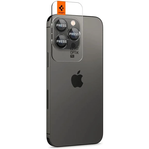 Spigen Glass TR EZ Fit Optik Pro skla iPhone 17-14 Pro/17-14 Pro Max čierna (2 ks) - Ochranné fólie a sklo - Obrázok K219000601