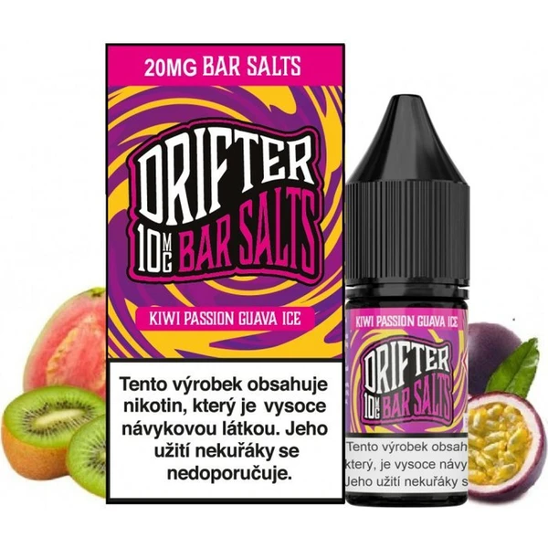 Liquid Drifter Bar Salts Kiwi Passionfruit Guava Ice 10ml (20mg) - E-liquidy - Hlavný obrázok
