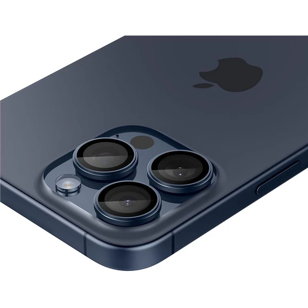 Spigen Glass tR EZ Fit Optik Pro 2 Pack sada skiel iPhone 17-15 Pro/17-15 Pro Max modrý titán - Ochranné fólie a sklo - Obrázok K276000N01