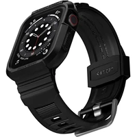 Spigen Rugged Armor Pro remienok s puzdrom Apple Watch 45/44mm čierny - Puzdra