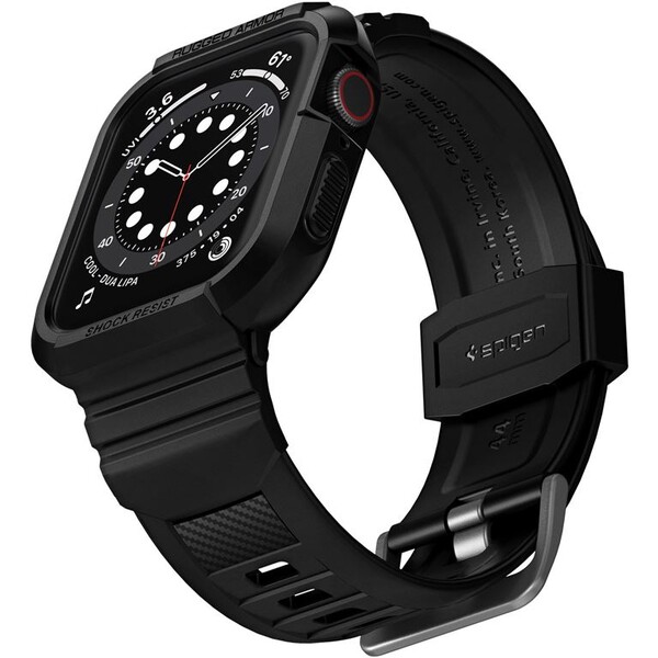 E-shop Spigen Rugged Armor Pro remienok s puzdrom Apple Watch 45/44mm čierny