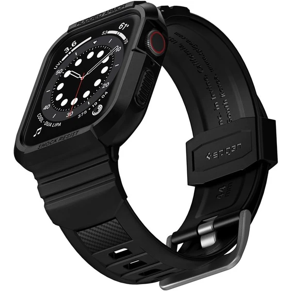 Spigen Rugged Armor Pro remienok s puzdrom Apple Watch 45/44mm čierny - Remienky - Hlavný obrázok