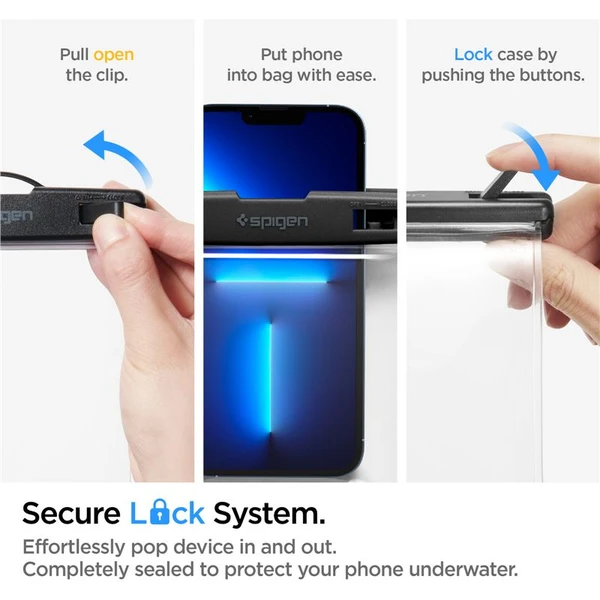Spigen Aqua Shield vodeodolné púzdro A601 1 Pack číre - Puzdra - Obrázok K2A4000601
