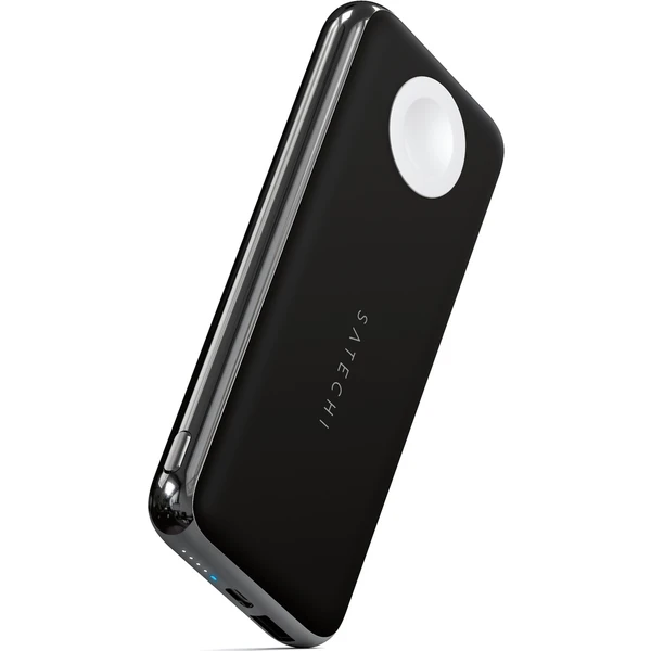 Satechi Quatro bezdrôtová powerbanka 10 000 mAh vesmírne šedá  - Powerbanky - Obrázok K2BT000501