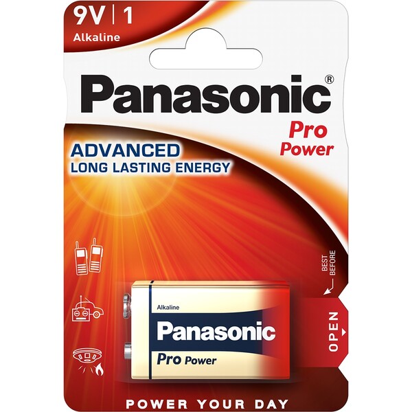 Panasonic Pro Power 9V alkalická batéria, 1 ks