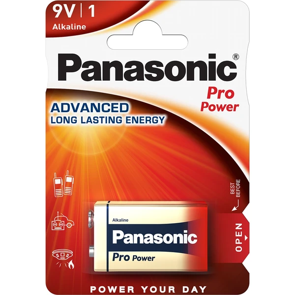 Panasonic Pro Power 9V alkalická batéria, 1 ks - Batérie - Hlavný obrázok