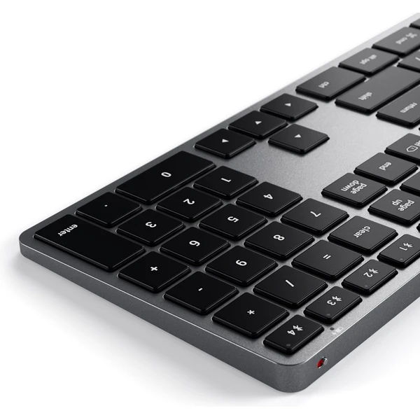 Satechi Slim X3 Bluetooth bezdrôtová podsvietená klávesnica CZ vesmírne šedá - Klávesnice - Obrázok K2D5000K01