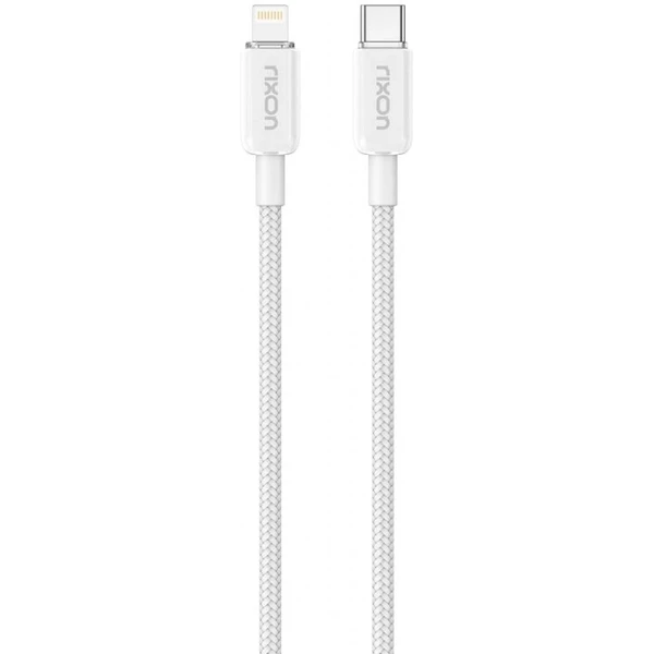 Rixon dátový a nabíjací kábel USB-C/Lightning nylon PD27W - Káble a redukcie - Hlavný obrázok