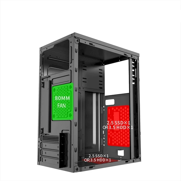 1stCOOL MicroTower STEP 4 čierna - Počítačové skrine - Obrázok K2RB000J01