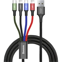 Baseus Fast 4v1 napájací kábel 1,2m čierny - Káble a redukcie