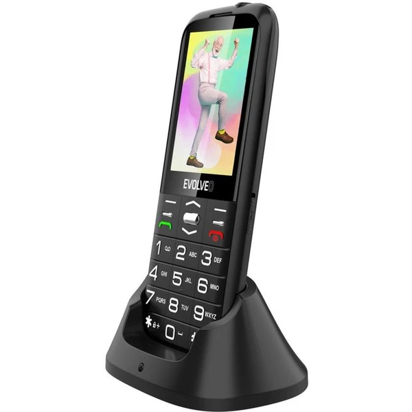 EVOLVEO EasyPhone XO mobilný telefón pre seniorov čierny - Mobilné telefóny - Obrázok K2Z7000701