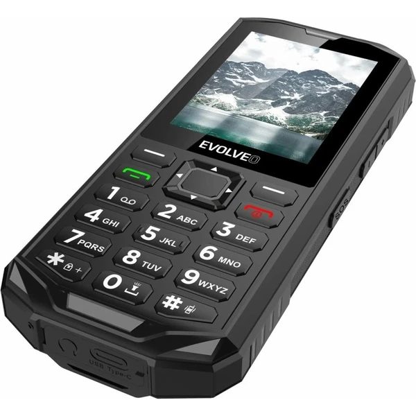 EVOLVEO StrongPhone X5 vodotesný odolný Dual SIM telefón čierno-sivý - Mobilné telefóny - Obrázok K33F000P01