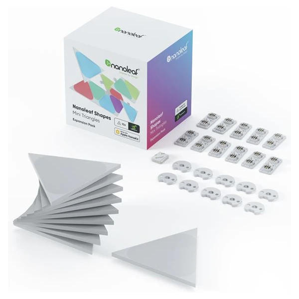 Nanoleaf Shapes Triangles Mini Expansion Pack (10 ks) inteligentné modulárne osvetlenie - Inteligentné osvetlenie - Obrázok K353000501