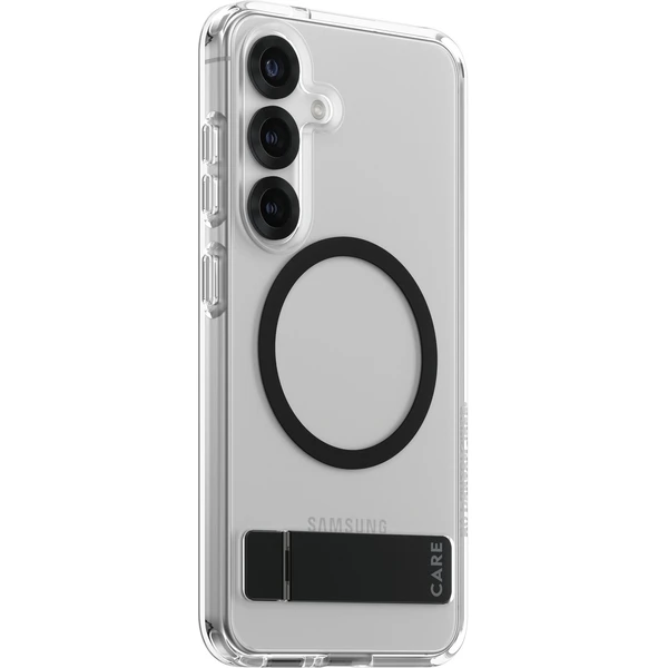 PanzerGlass® CARE kryt Samsung Galaxy S25 číry/čierny Kickstand & QI - Puzdra - Hlavný obrázok