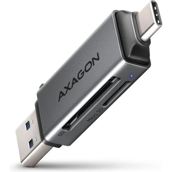 AXAGON CRE-DAC USB-C + USB-A MINI čítačka kariet - Čítačky pamäťových kariet - Hlavný obrázok