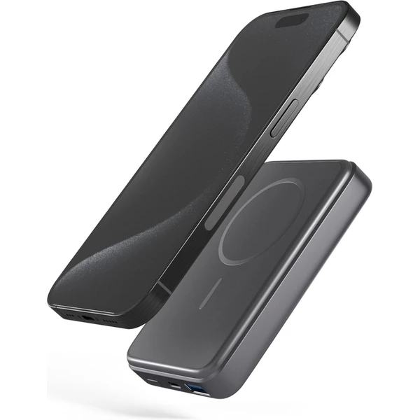 iWant Mag+ MagSafe hliníková powerbanka 10000 mAh vesmírne šedá - Powerbanky - Obrázok K3U6000P01