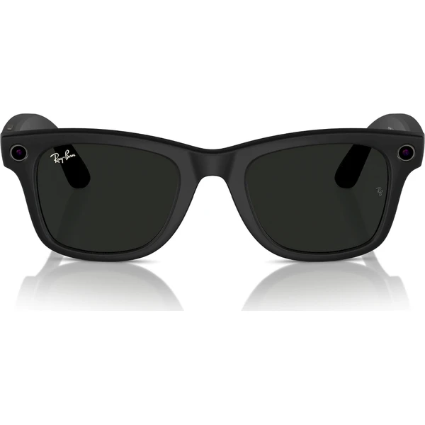 Meta RAY-BAN Wayfarer Gen1 (Štandardné) inteligentné matné okuliare (stmavovanie - číre/zelené) čier - AR okuliare - Obrázok K3ZR000K01